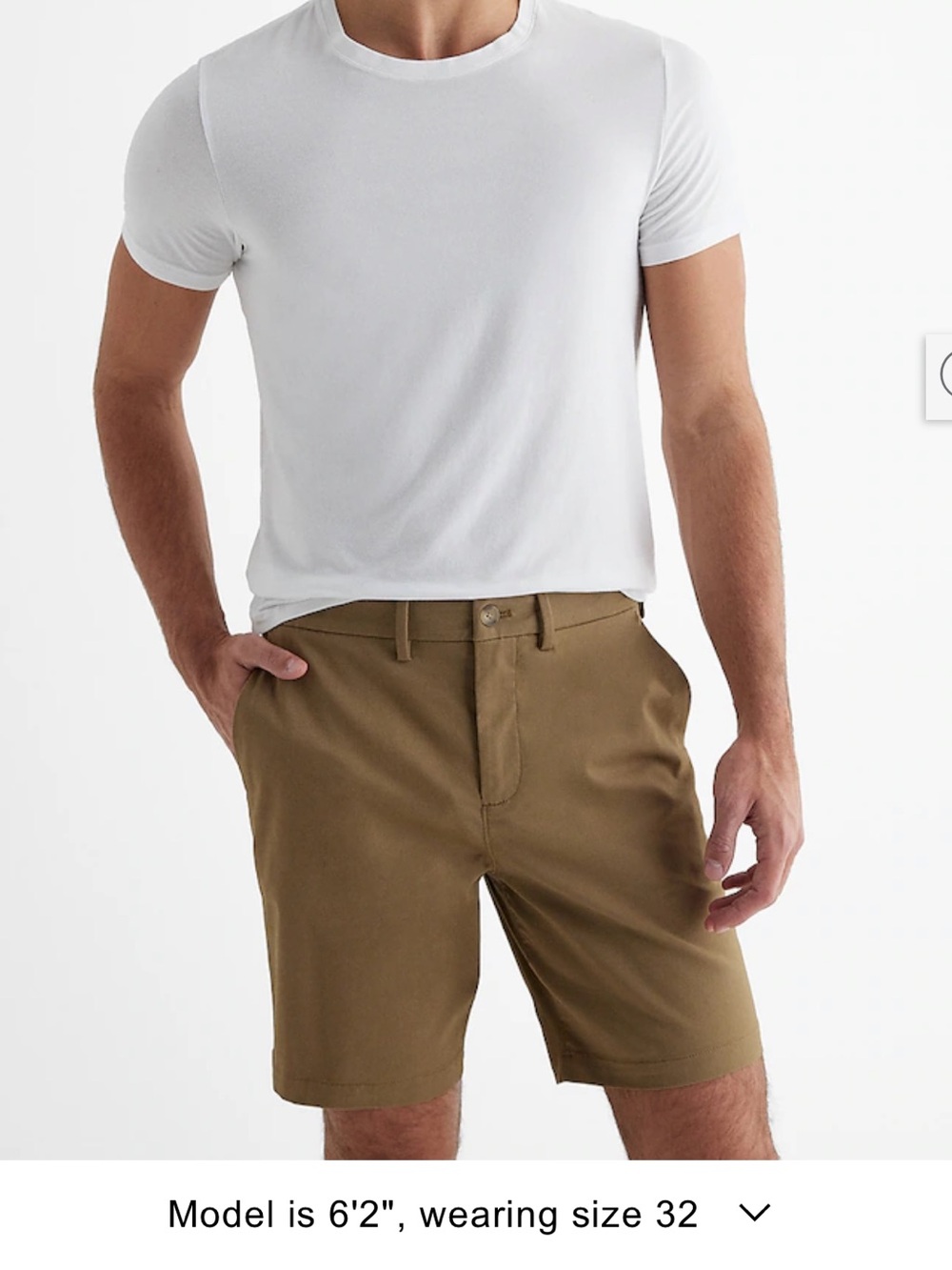 2 pair Bundle Express Men's Slim Chino Shorts